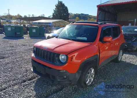 2016 Jeep Renegade Latitude из США, поврежденный, VIN ZACCJBBTXGPE10094